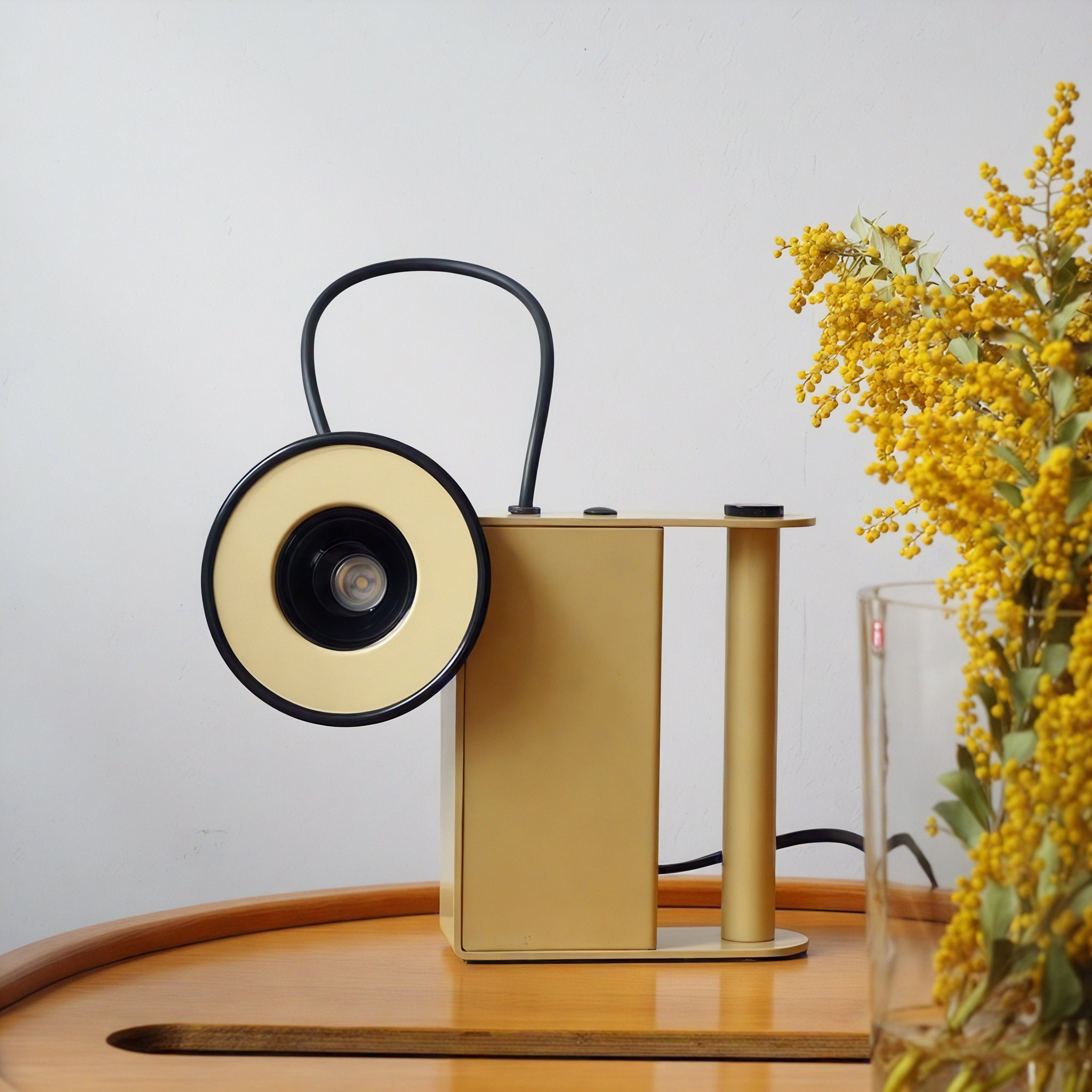 Retro Minibox Table & Wall Lamp