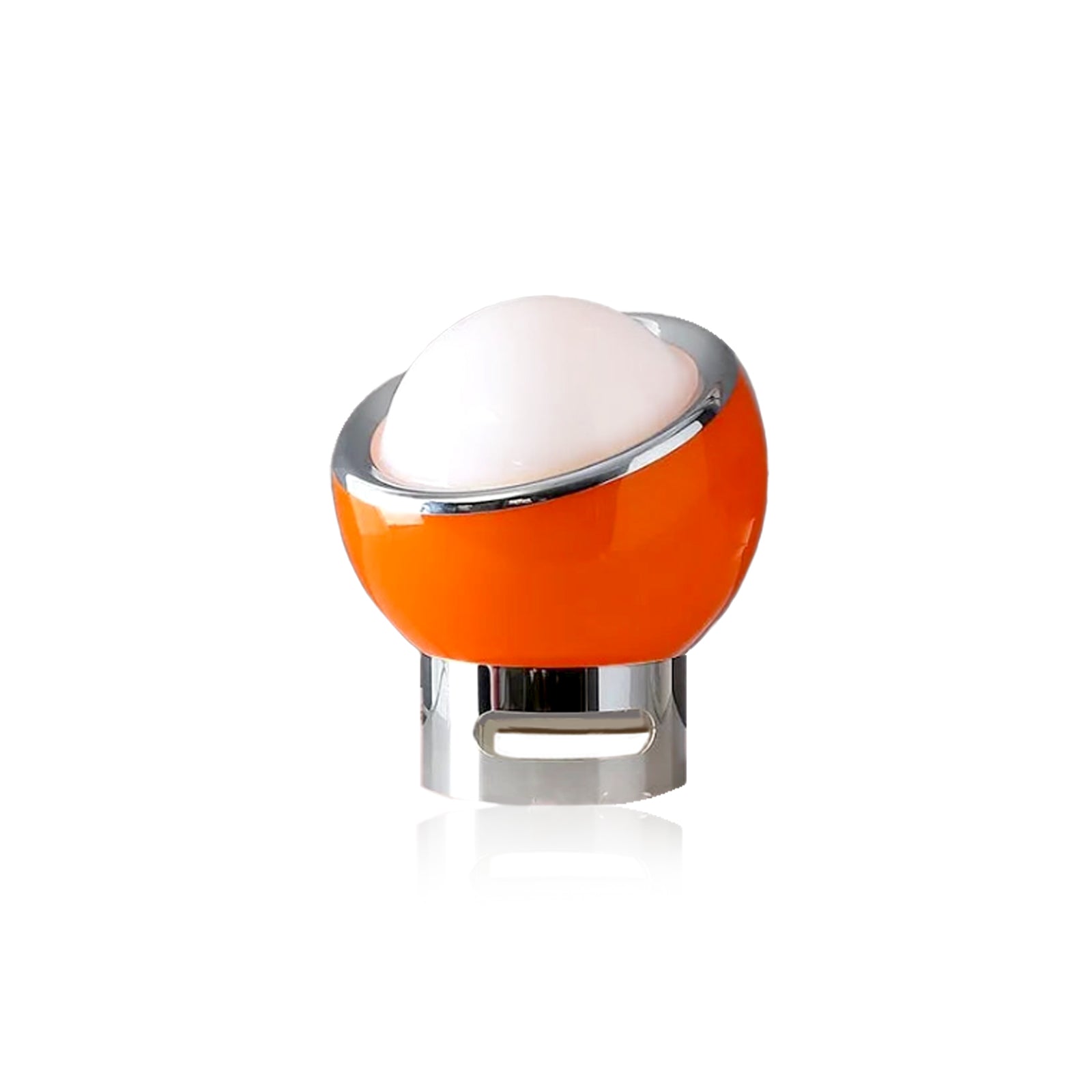 Retro Table Lamp - Glass Stone Metal Stand, Rotatable USB Corded