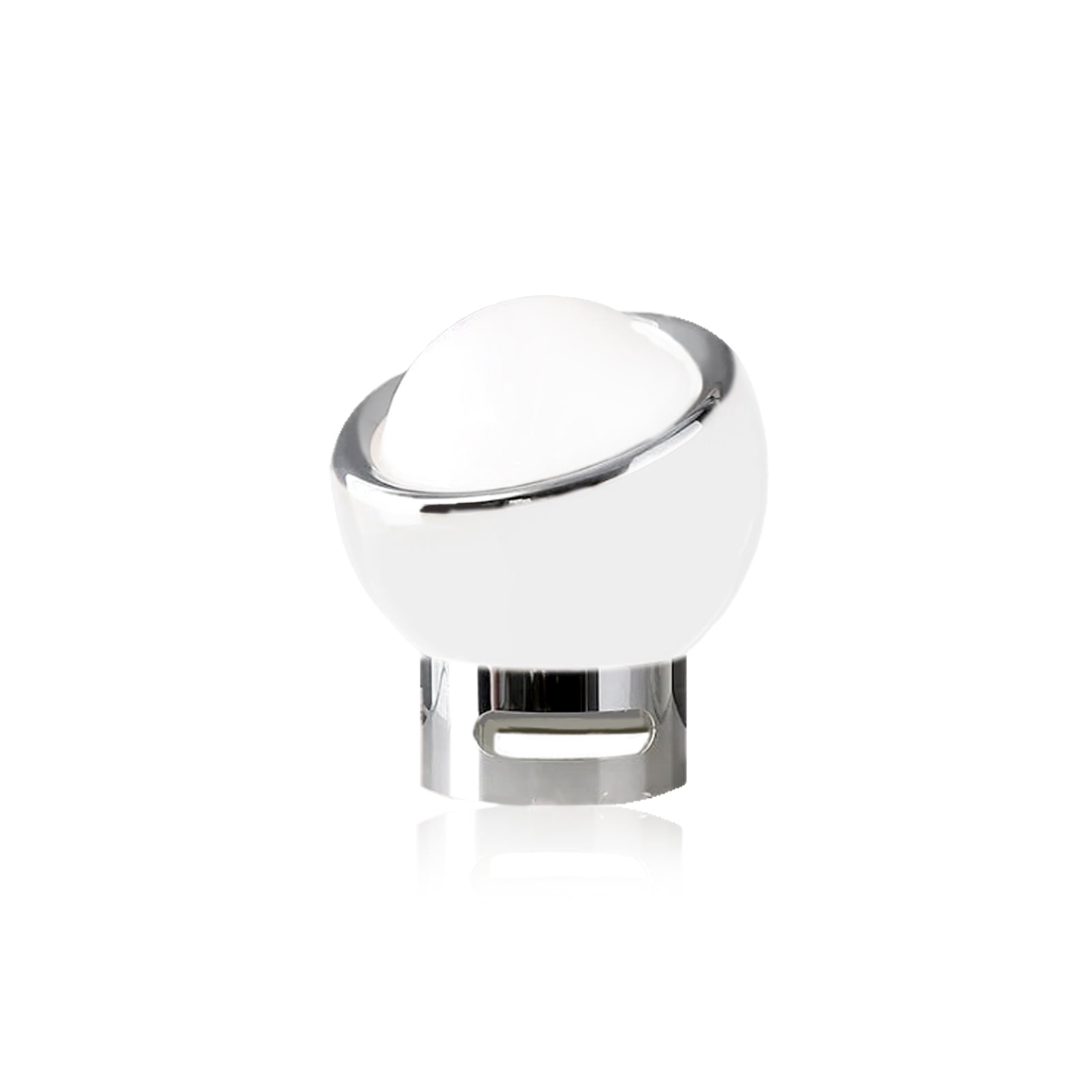 Retro Table Lamp - Glass Stone Metal Stand, Rotatable USB Corded