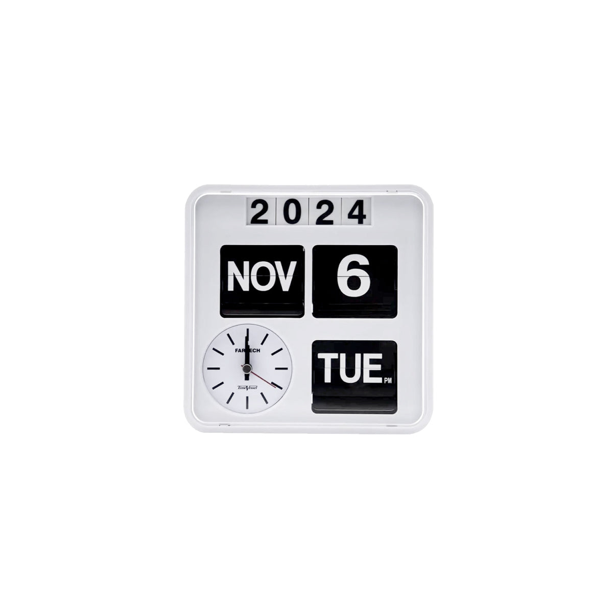 Retro Flip Clock - Wall Mounted Calendar Box