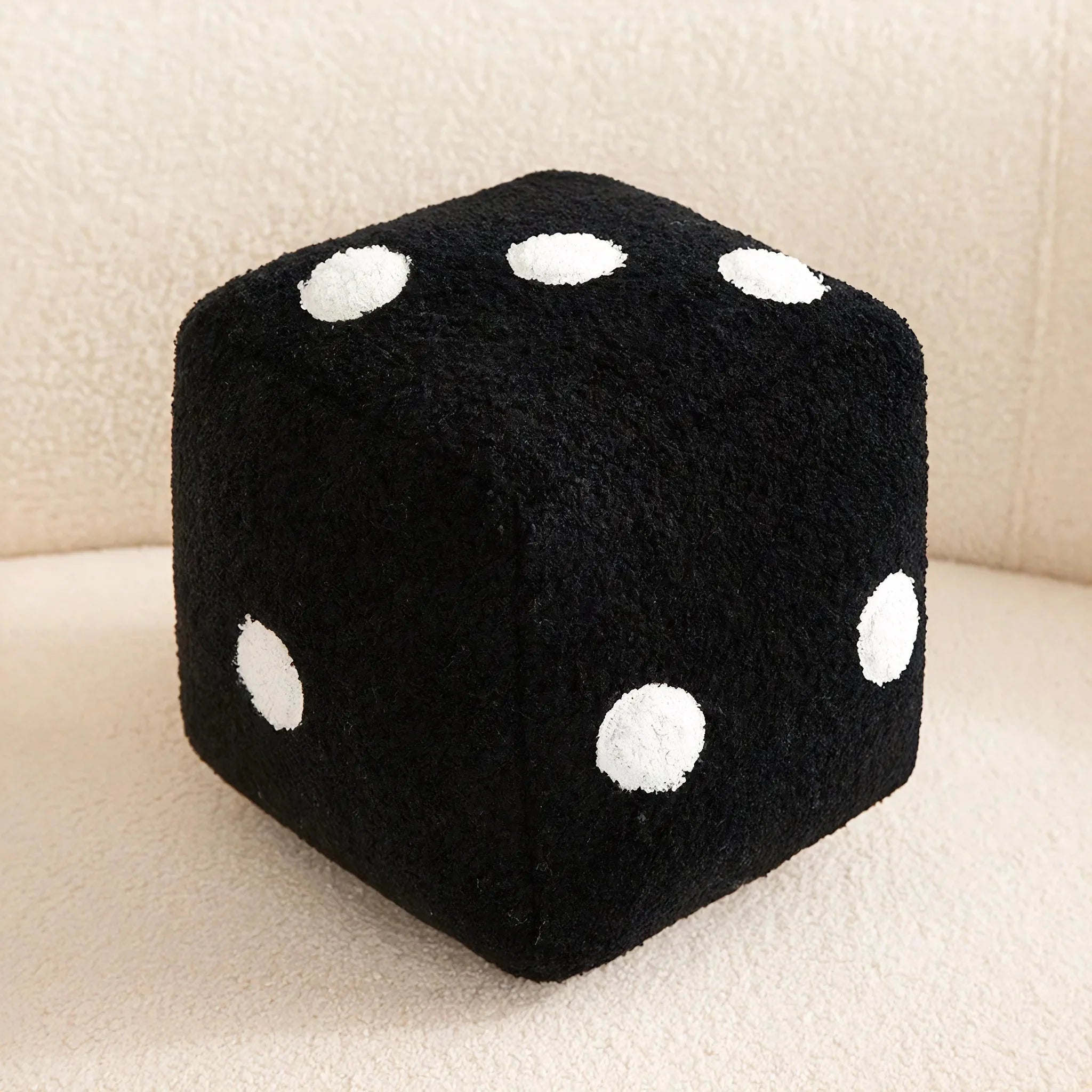 DICE-LUXE | Nordic Embroidered Plush Cube