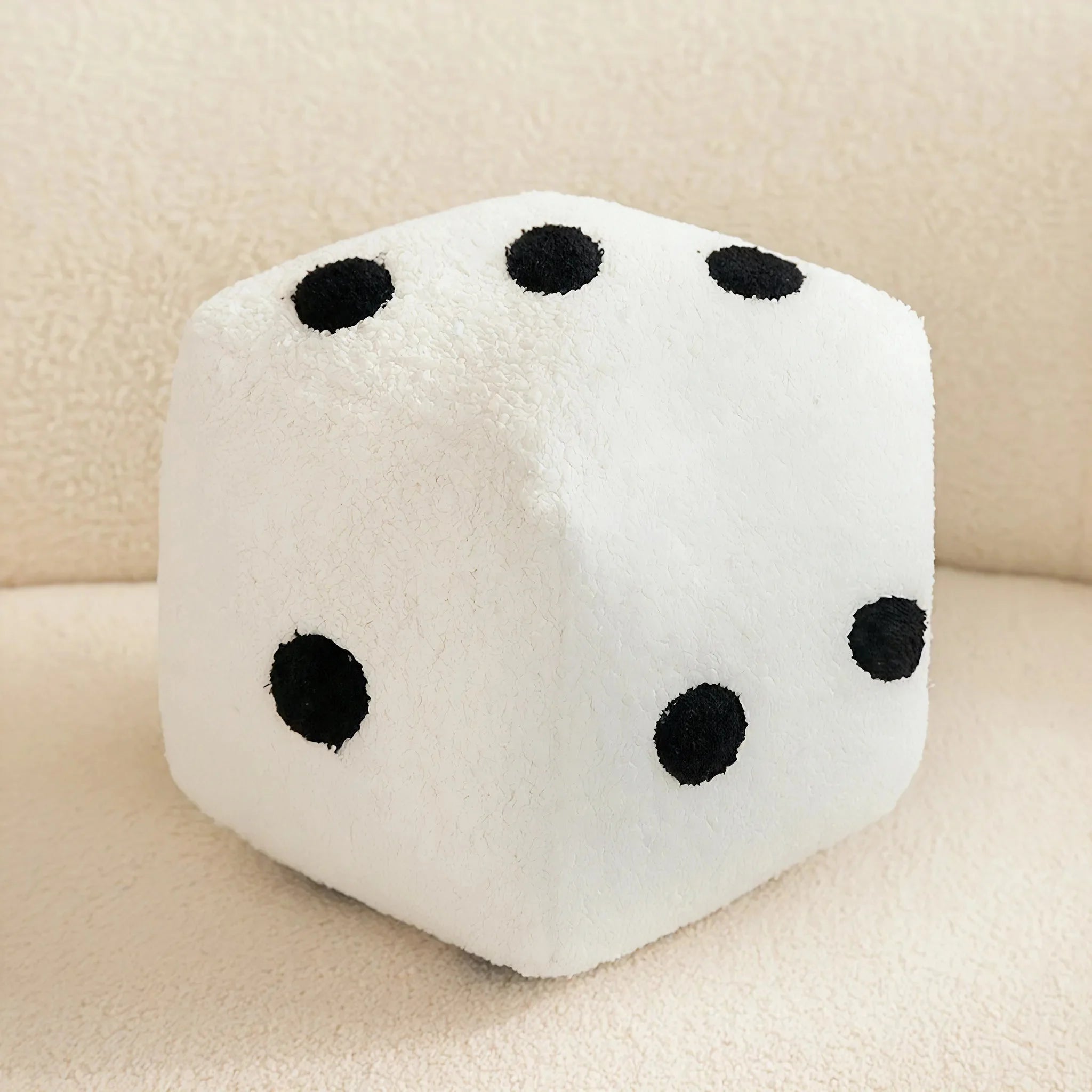 DICE-LUXE | Nordic Embroidered Plush Cube