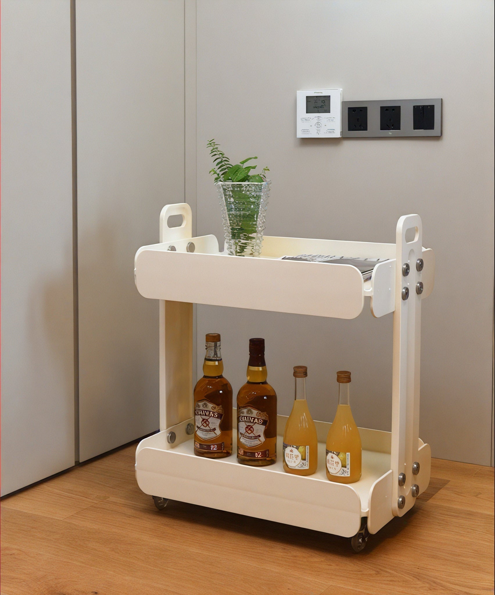 MODERNIST | Acrylic Rolling Utility Cart