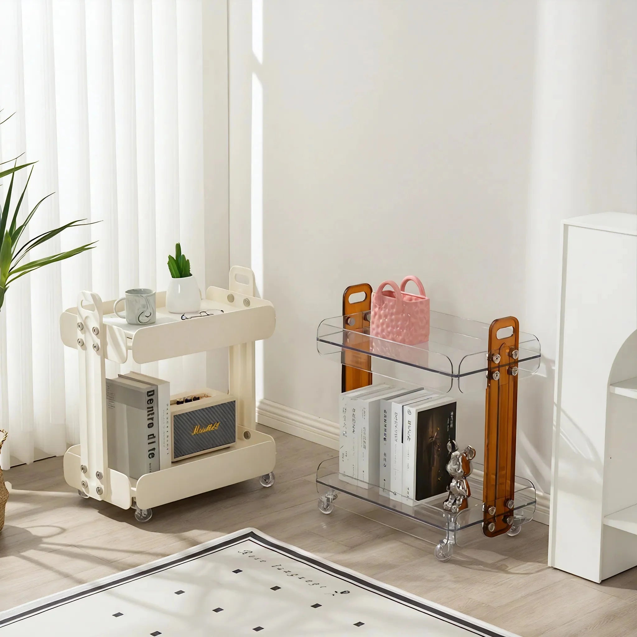 MODERNIST | Acrylic Rolling Utility Cart