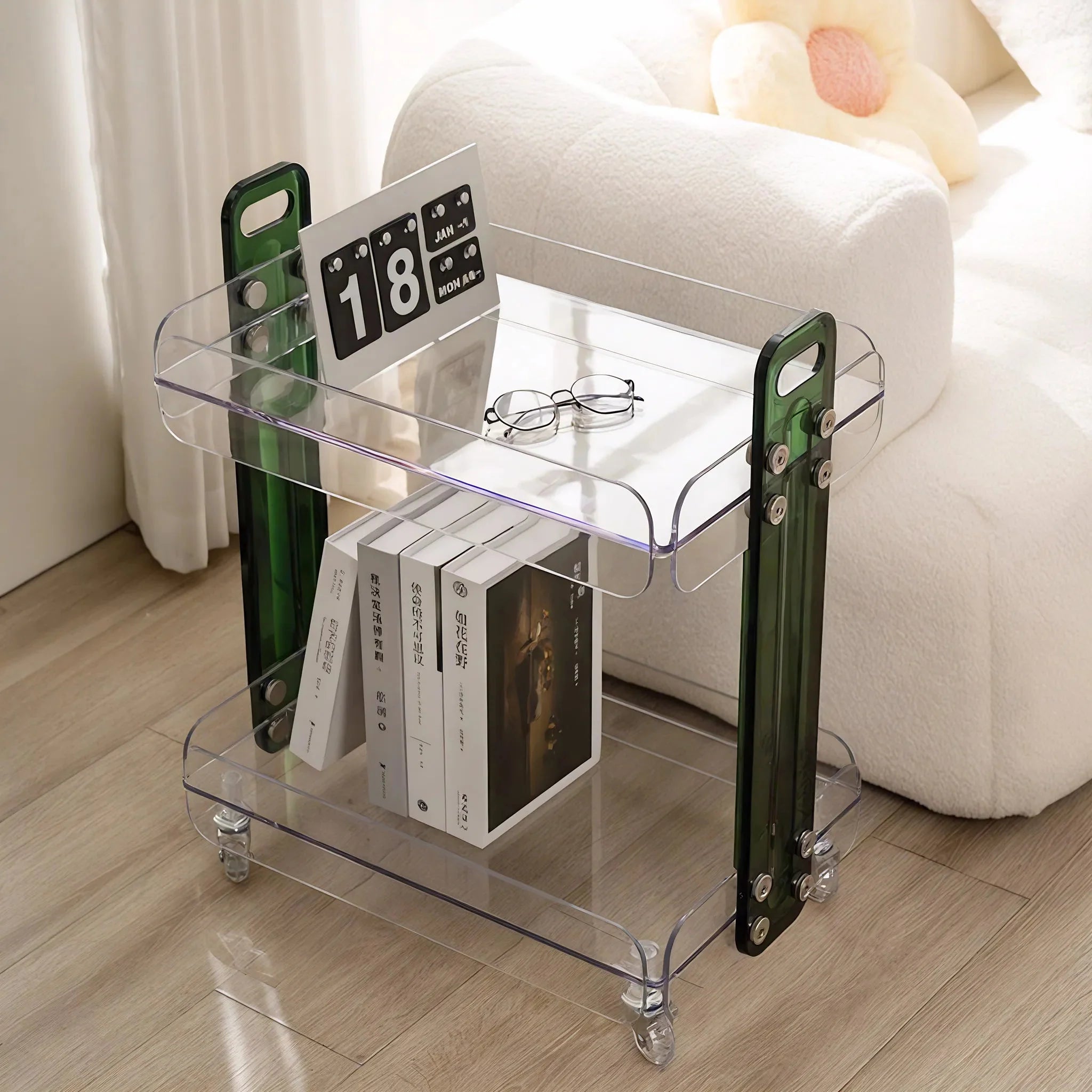 MODERNIST | Acrylic Rolling Utility Cart