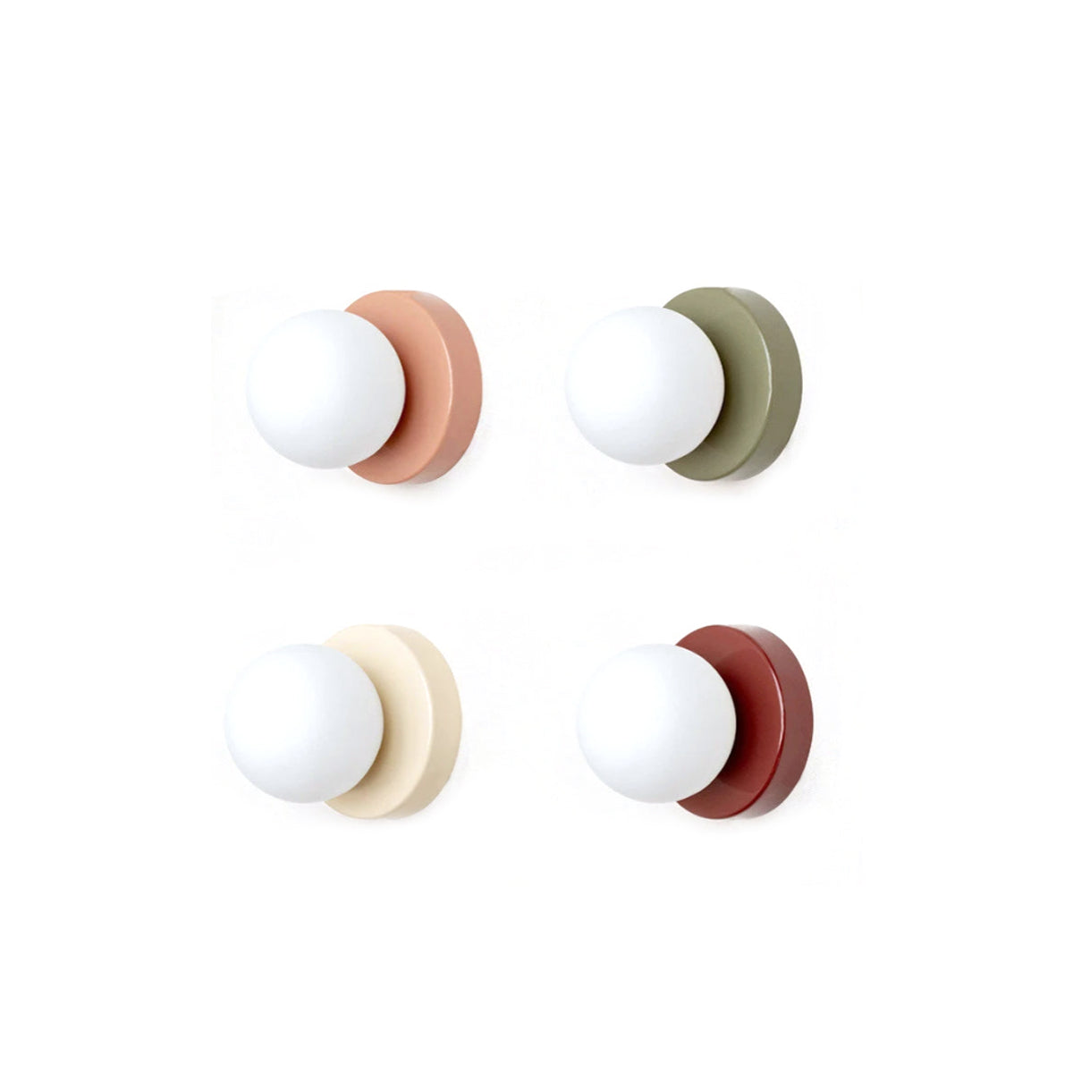 Round Macaron Wall Lamp - Energy Efficient Hallway Light