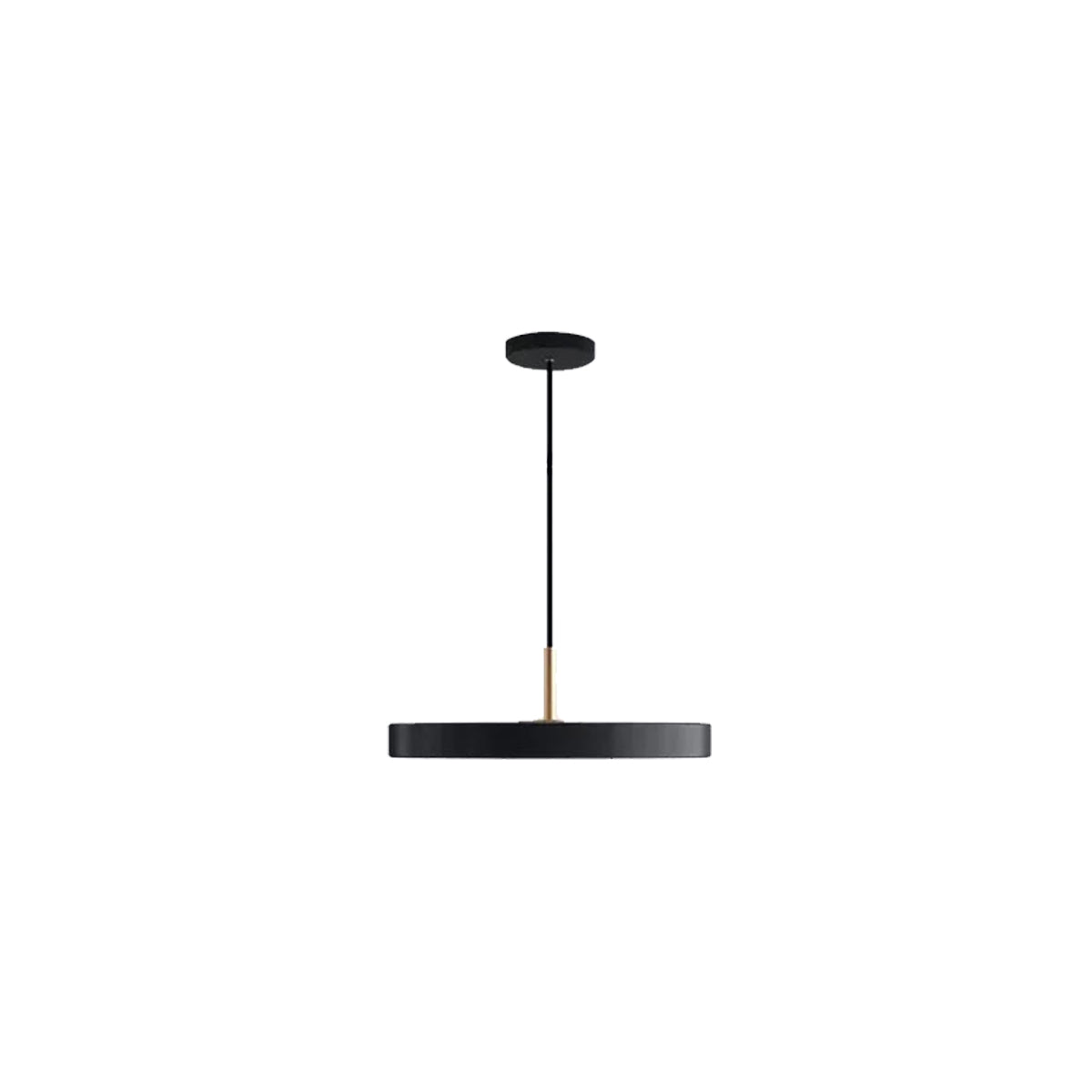 Remote Control Pendant Light - Modern Round Plate Ceiling Fixture