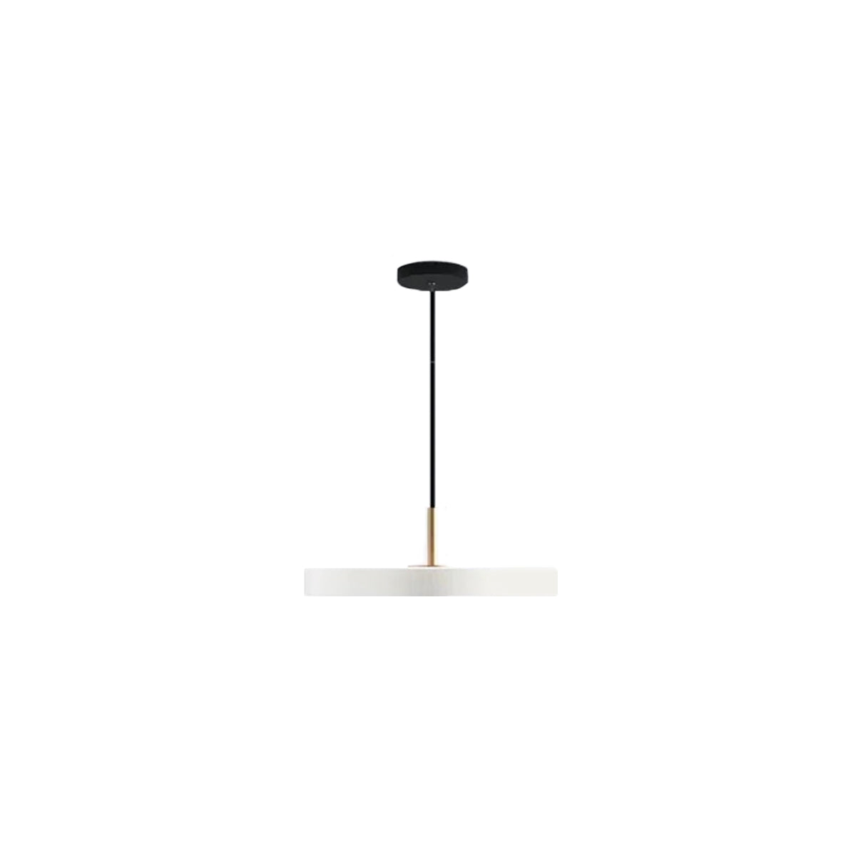 Remote Control Pendant Light - Modern Round Plate Ceiling Fixture