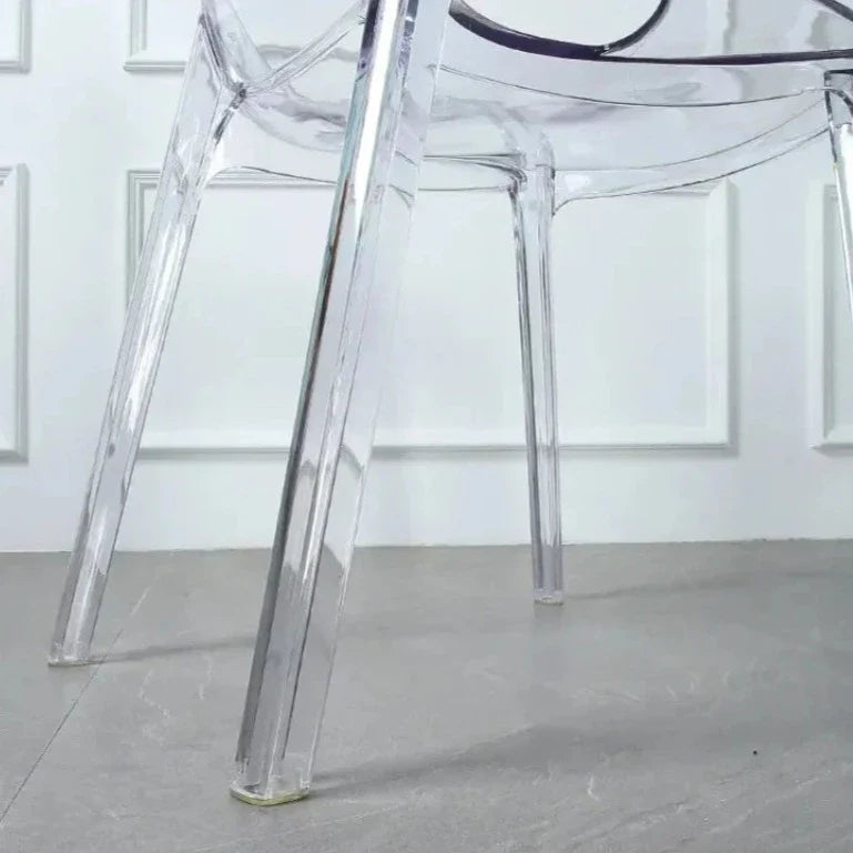 Acrylic Dining Chair - Nordic Clear Durable Seat