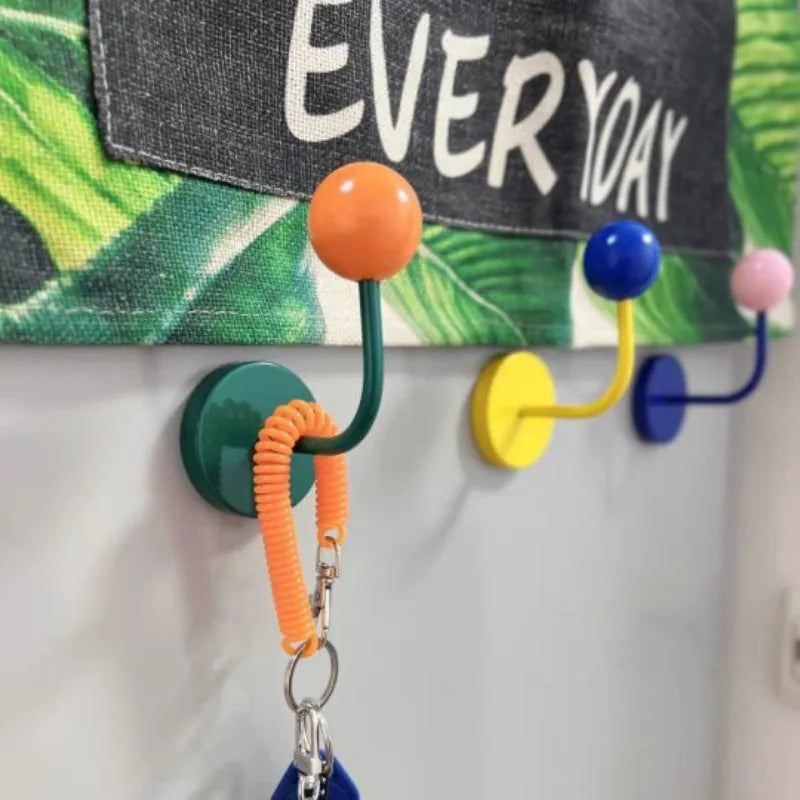 Magnetic Wall Hook - Retro Metal Ball Hanger