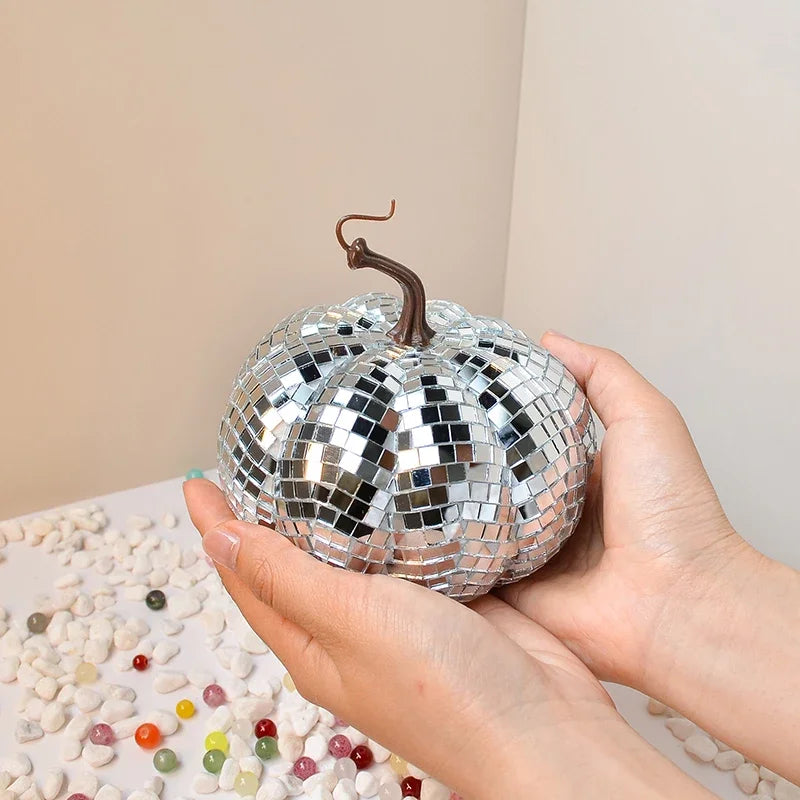 Disco Ball Pumpkin | Halloween Party Ornament