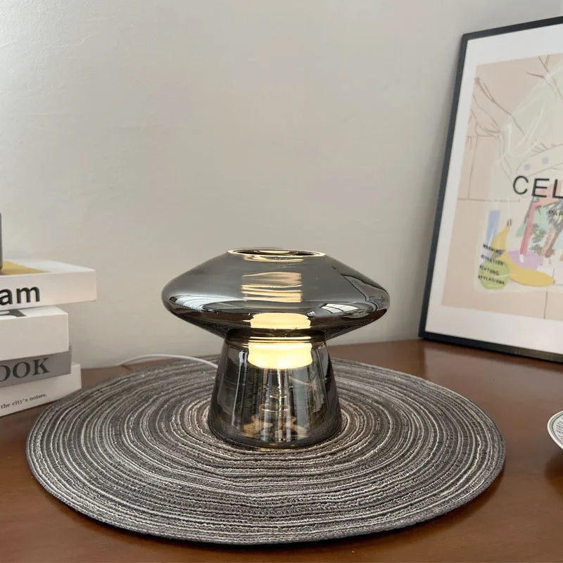 UFO Glass Table Lamp - Mini Stained Glass Light