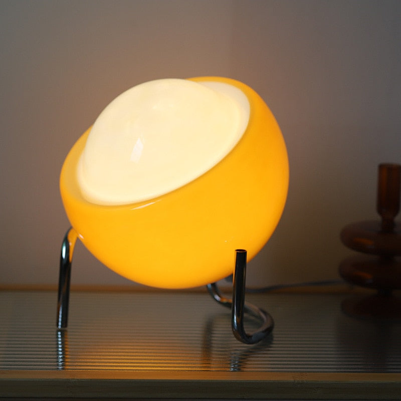 Bauhaus Egg Lamp – Retro Table Lamp, LED Corded Light