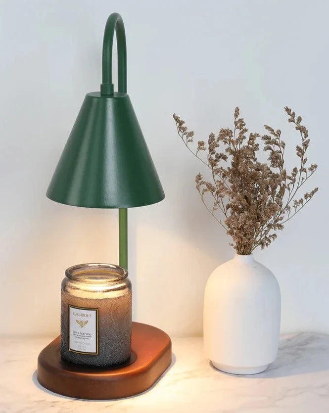 Candle Warmer Electric - Wood Base Sleek Design
