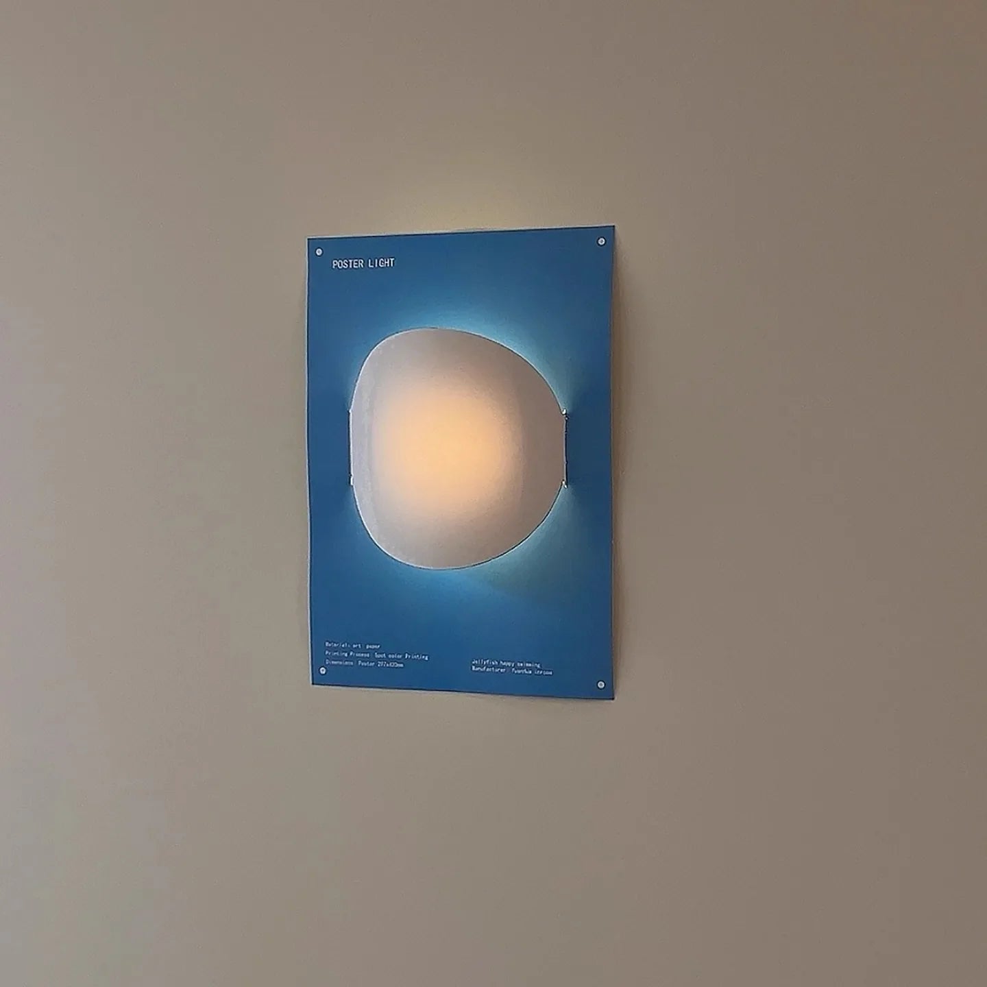 Poster Light Lamp - Artistic Wall Atmosphere Lamp