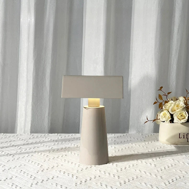 Wireless Table Lamp - Mid Century Modern Ambient Pyramid Light