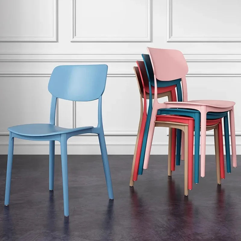 Nordic ABS Dining Chair - Minimalist Plastic Seat