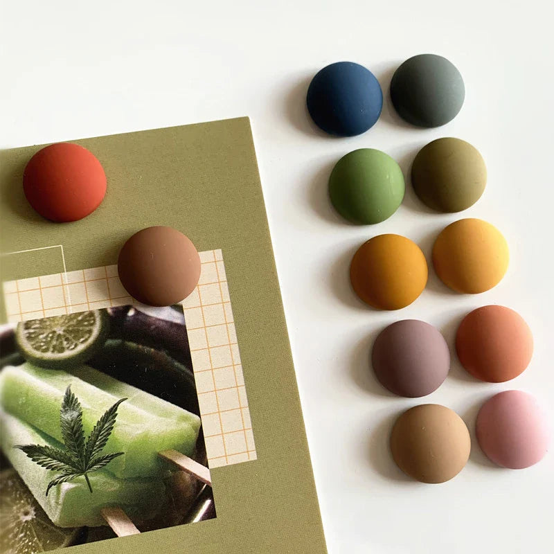 Macaron Ball Magnets - Colorful Refrigerator Set