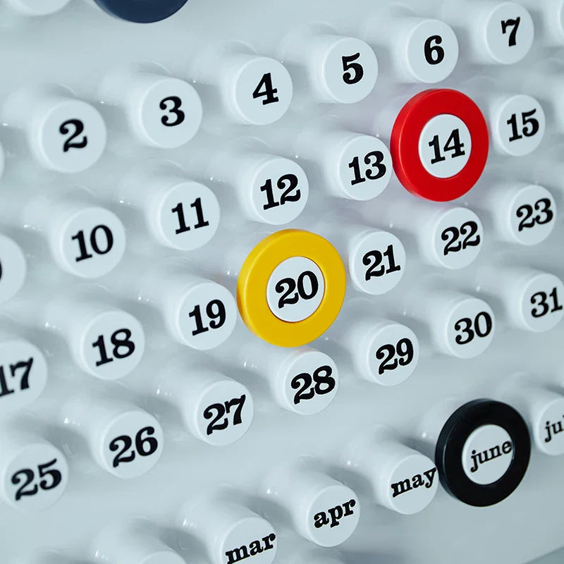 Retro Wall Calendar | Industrial Style Ring Date Marker
