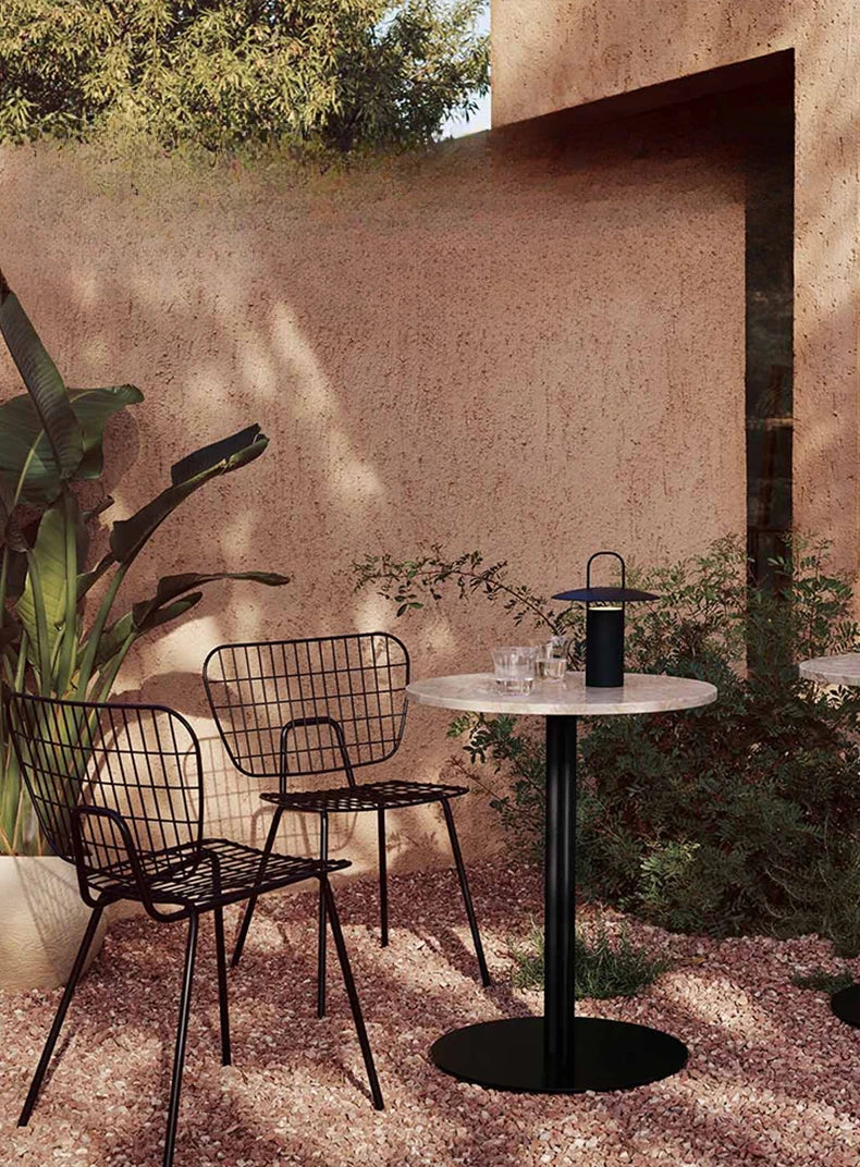 Aluminum Outdoor Table Lamp – Portable Cordless LED Light