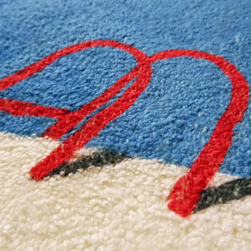 Heart Pool Rug – Soft Plush Swimming Pool Carpet