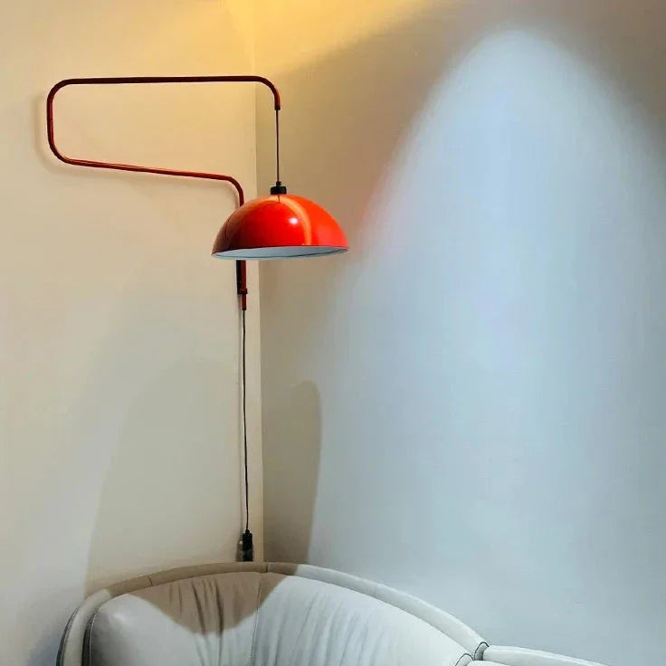 Industrial Pivot Wall Lamp - Adjustable Swing Arm Lighting Fixture