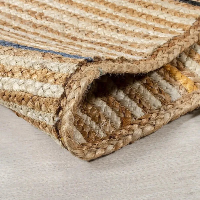 Jute Braided Rug – Handmade Indian Area Mat