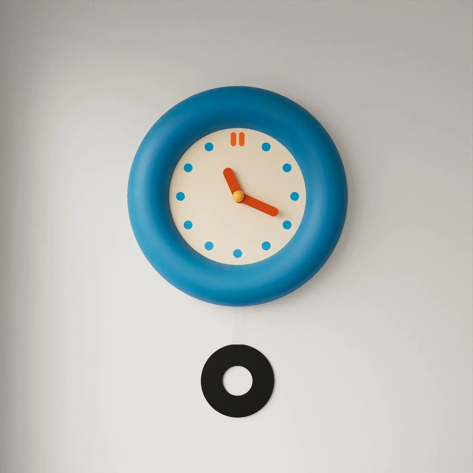Pendulum Wall Clock - Japanese Minimalist Blue Design