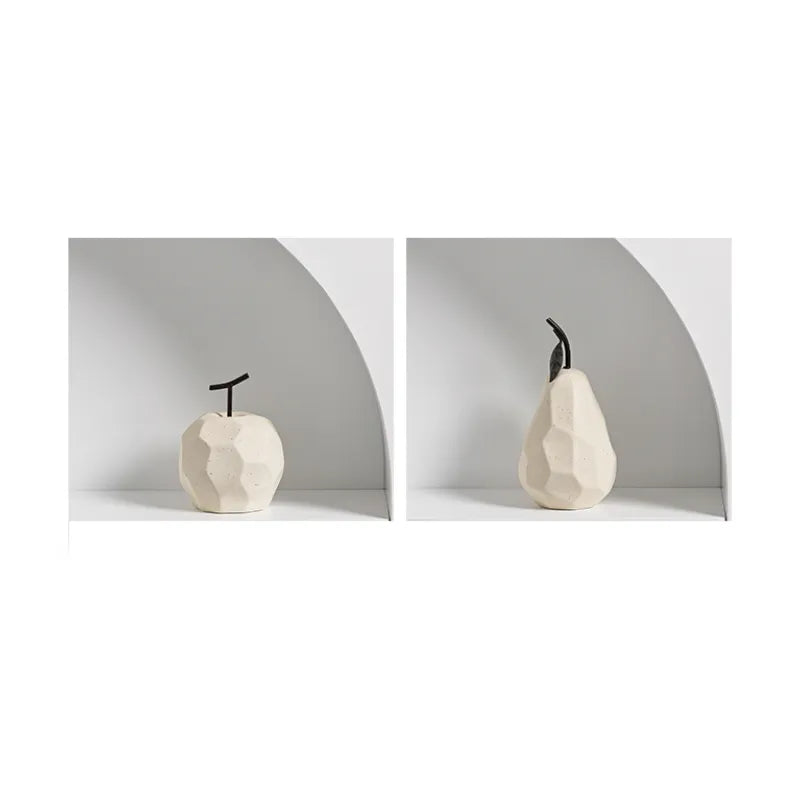 Ceramic Apple And Pear - Handcrafted Nordic Decor