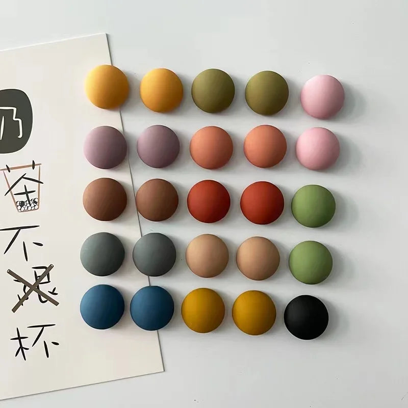 Macaron Ball Magnets - Colorful Refrigerator Set