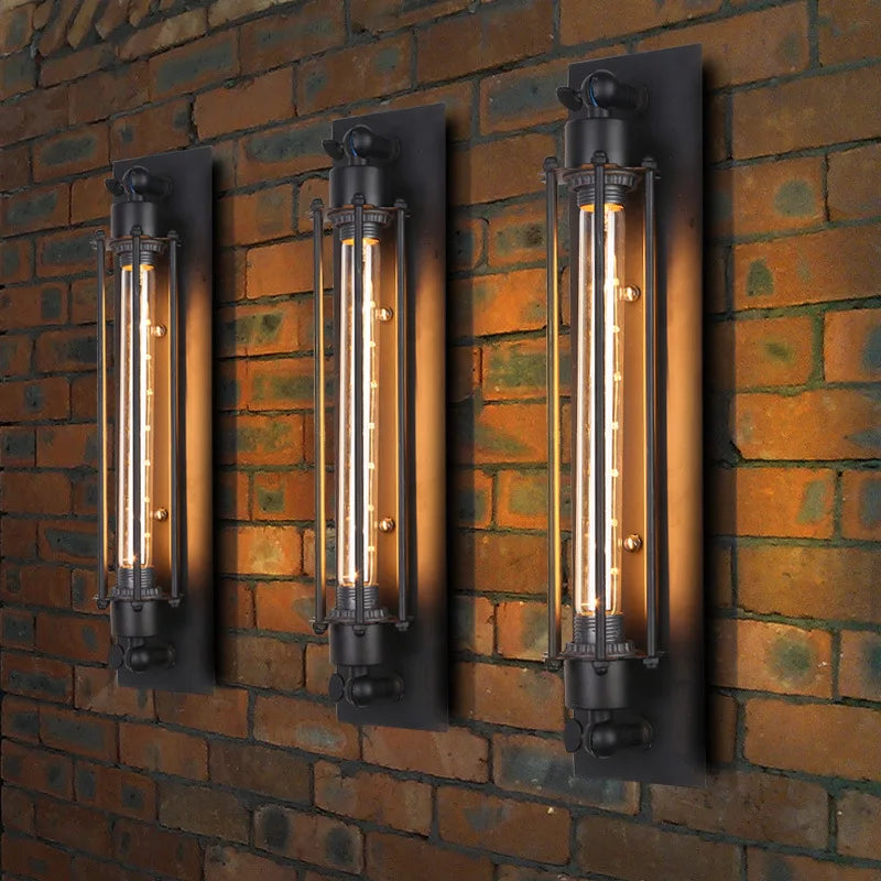 Industrial Wall Lamp - Retro Lantern Light Fixture