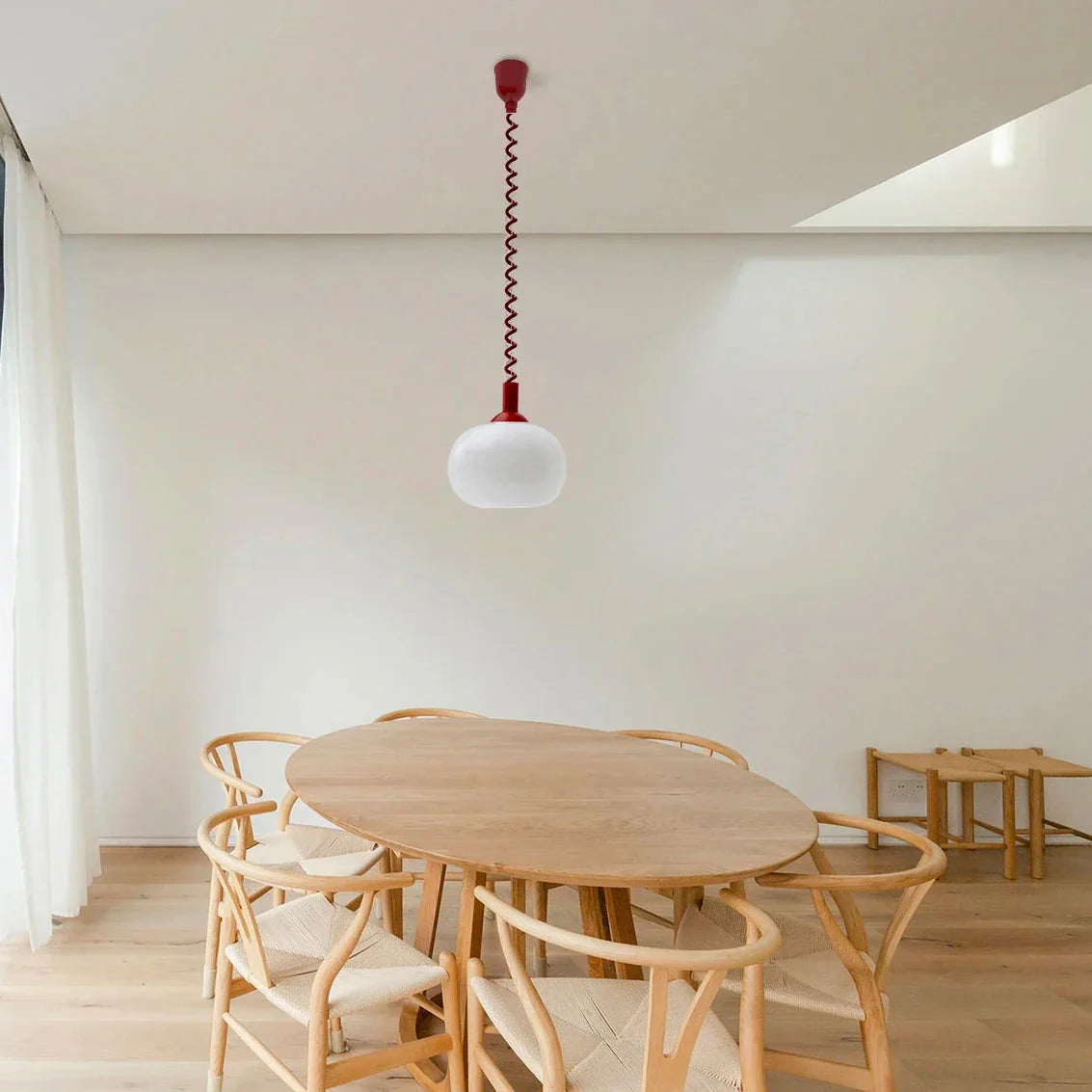 Retro Pendant Lamp – Colorful Coil Nordic Lighting Fixture