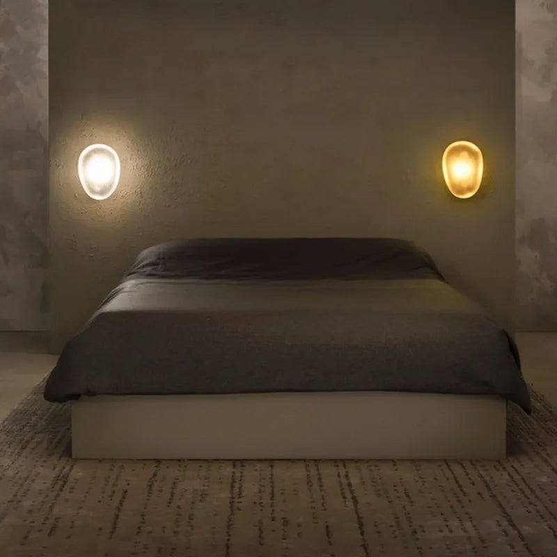 Japanese Pebble Wall Lamp - Modern LED Sconce