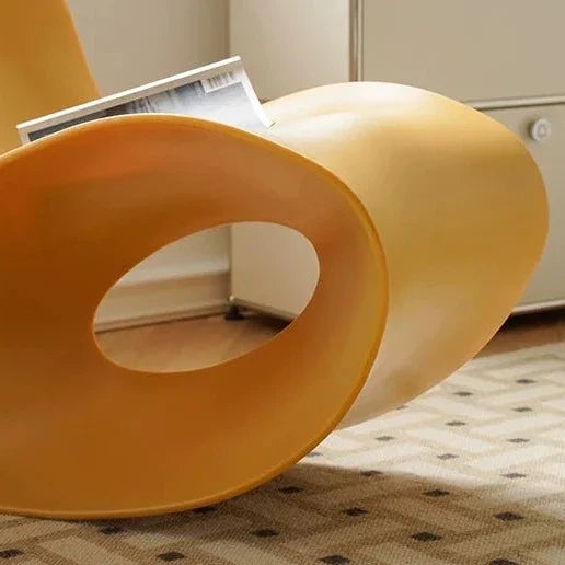 Lazy Lounge Chair - Modern PE Plastic Seat