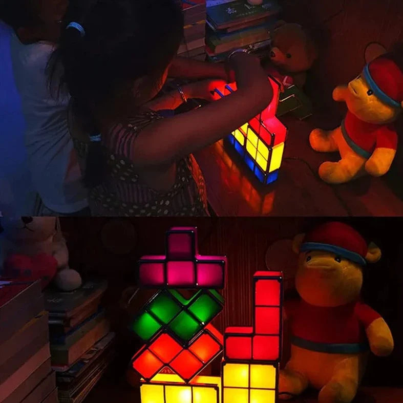 Stackable Table Lamp - Soft Mood Lighting With Knob Switch