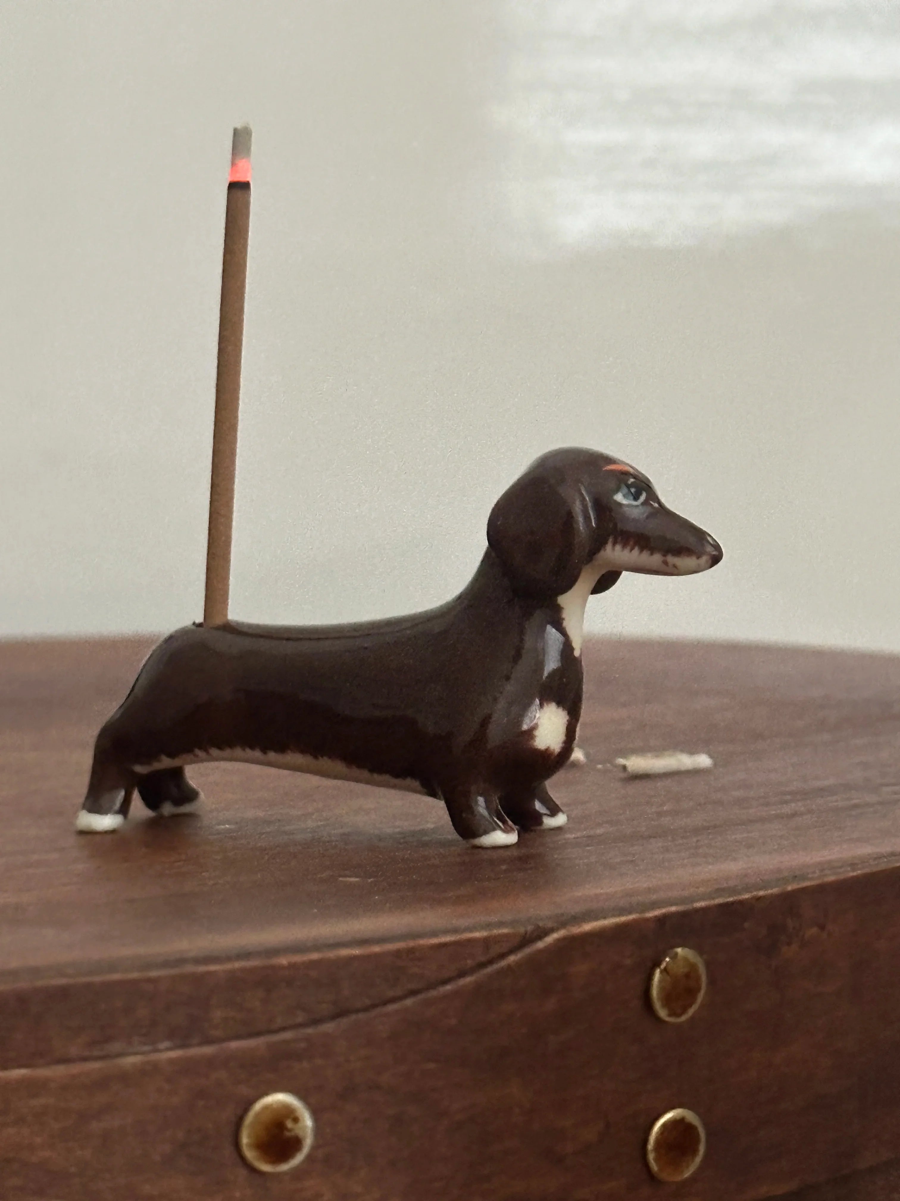 Dachshund Incense Holder - Ceramic Dog Burner