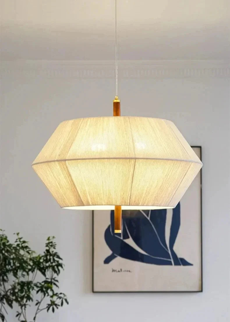 Rattan Ceiling Pendant Light | Handwoven Hemp Rope Lamp