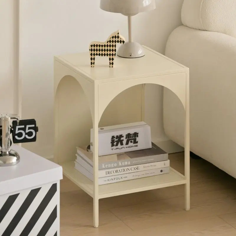 Metal Side Table - Mini Compact Accent Table 13.7x20.5"