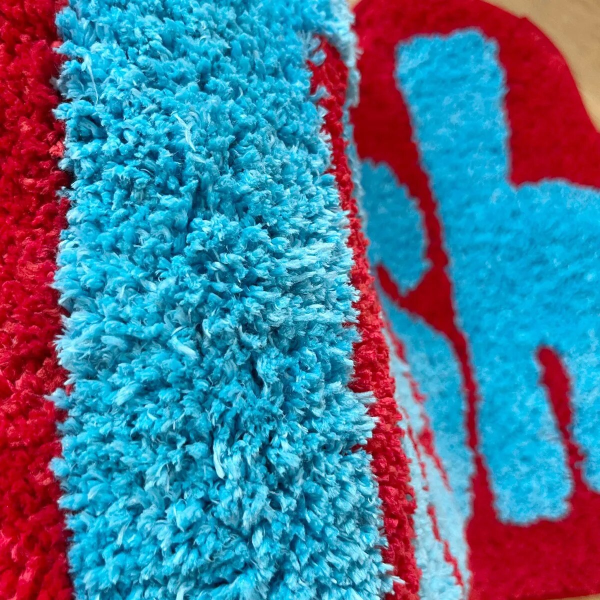 Hand Crafted Rug - Unique Artistic Floor Mat 24.8x15.3in