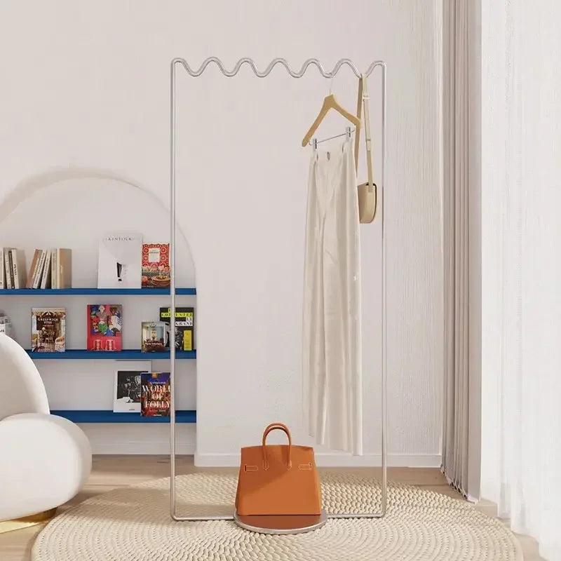 Metal Coat Rack | Wavy Floor Stand | Durable Design