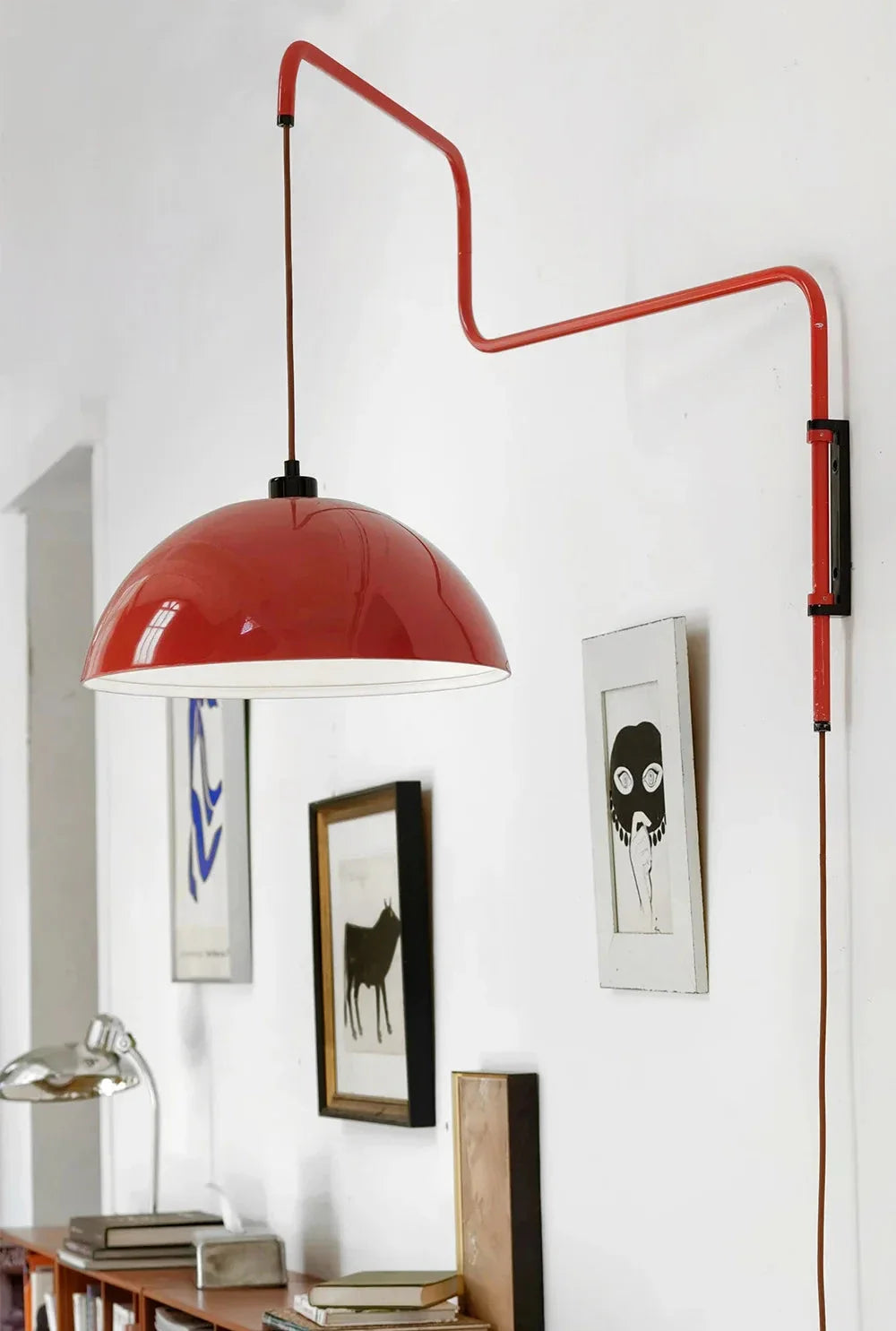 Industrial Pivot Wall Lamp - Adjustable Swing Arm Lighting Fixture
