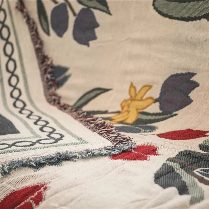 Bamboo Fiber Throw Blanket - Vintage Soft Cozy