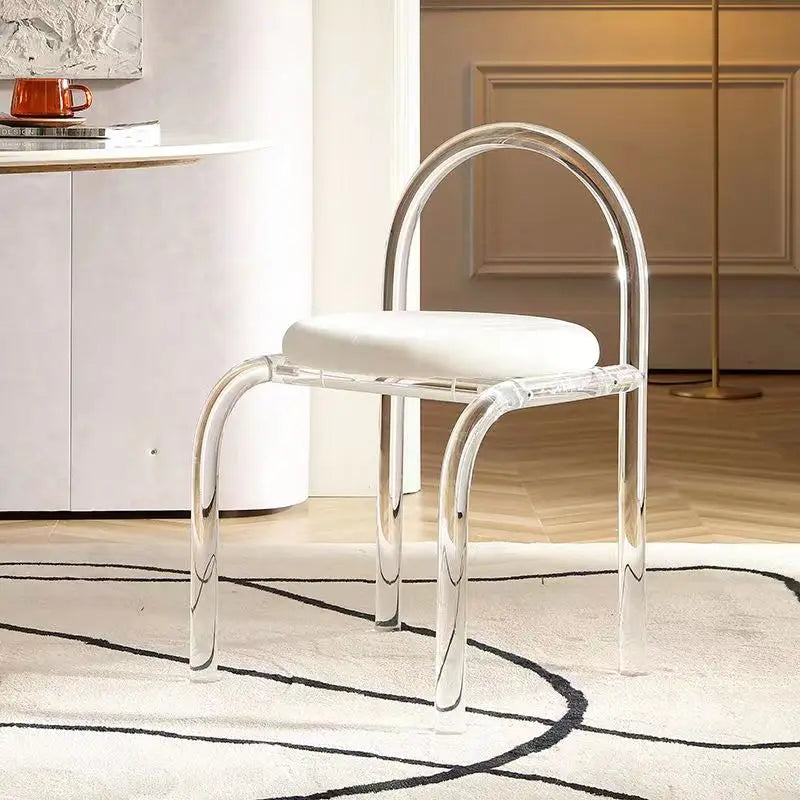 Acrylic Arch Chair | Mid Century Color Modern Dining Seat