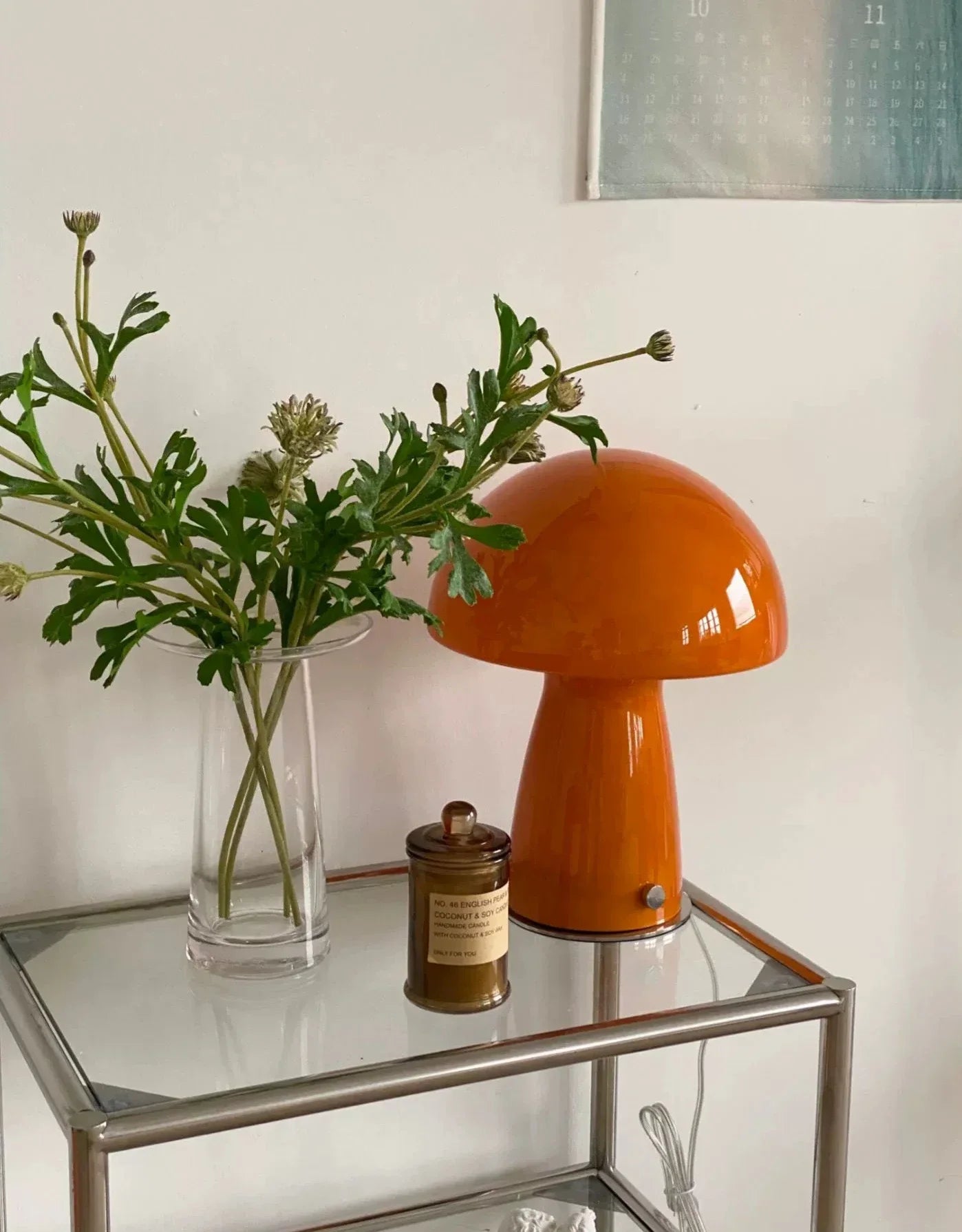 Mushroom Table Lamp – Retro Glass LED Light