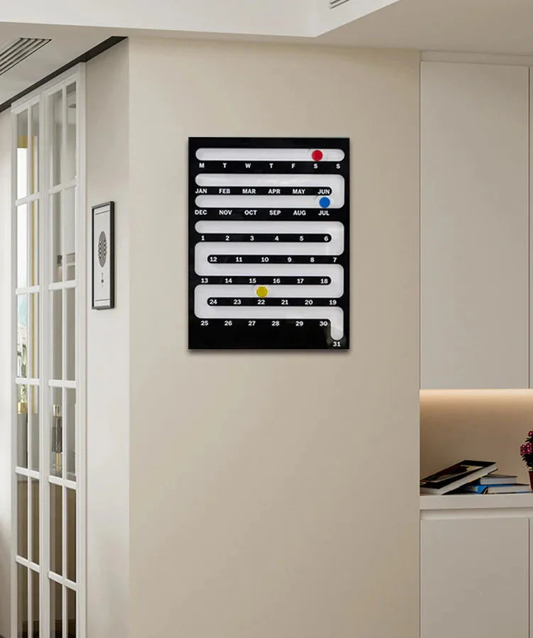 Bauhaus Wall Calendar - Sliding Perpetual Design
