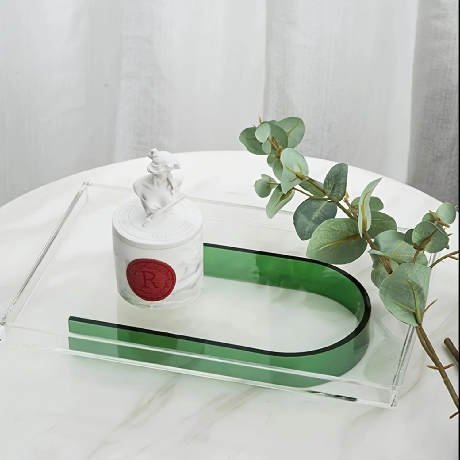 Acrylic Retro Art Tray - Color Mixing Plate