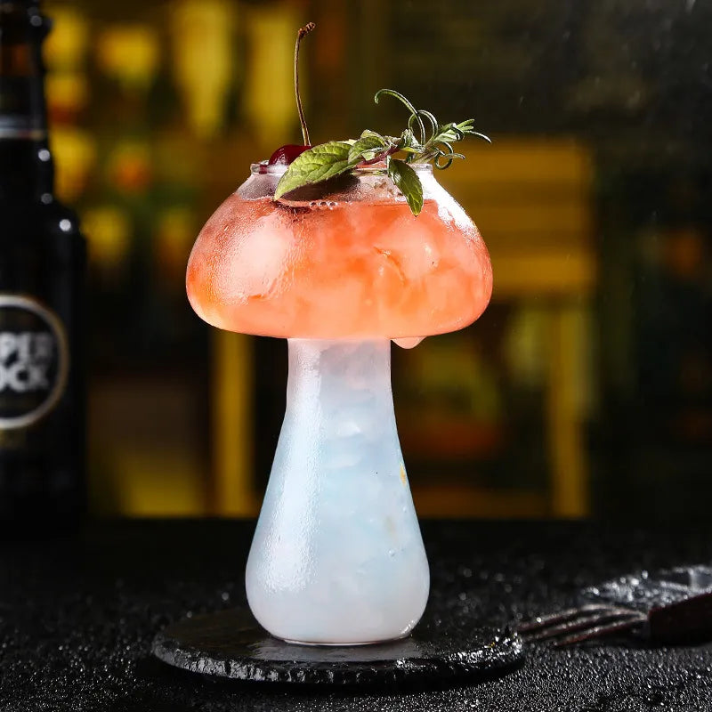 Mushroom Cocktail Glass - Stylish Borosilicate Drinkware