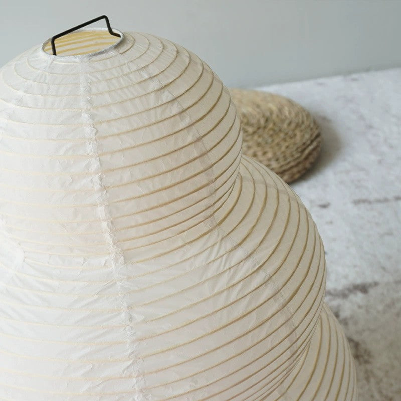 Japanese Floor Lantern – Curvy Wabi-Sabi Decor Lamp
