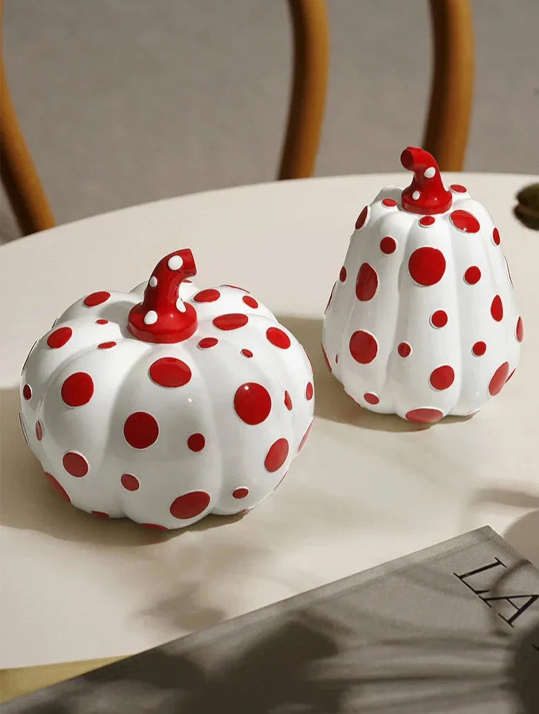 Polka Dot Sculpture - Resin Modern Art Ornament