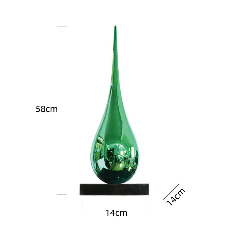 Luxury Water Drop Sculpture – Hand-Crafted Resin Art Piece